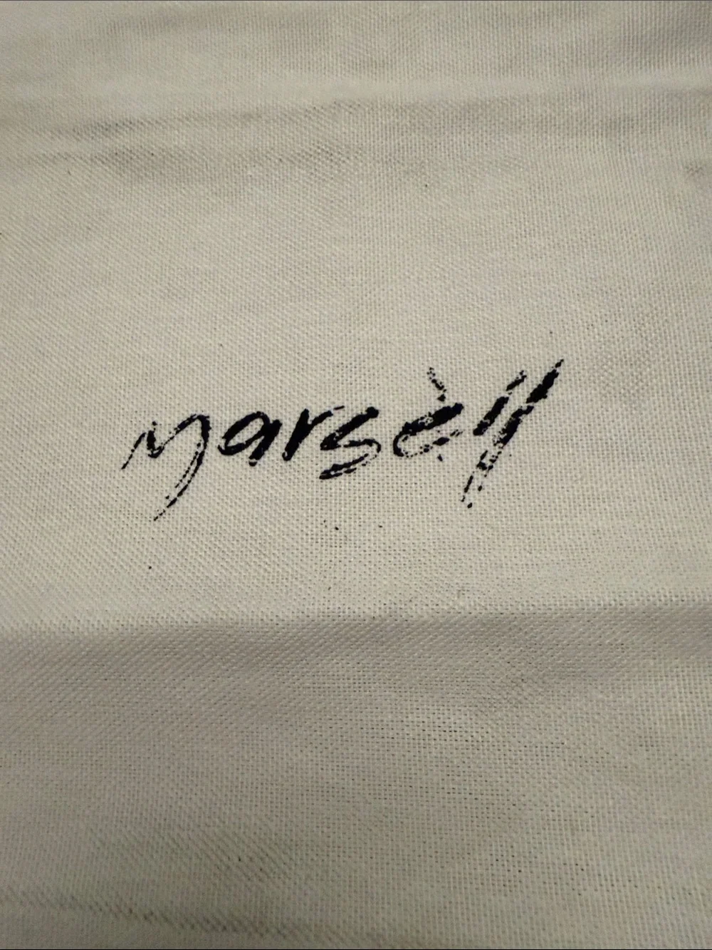 Marsell White Cotton Drawstring Dust bag